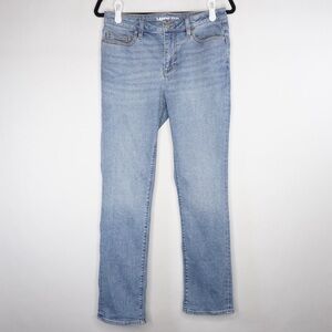 Lands' End Straight Leg Mid-Rise Jeans